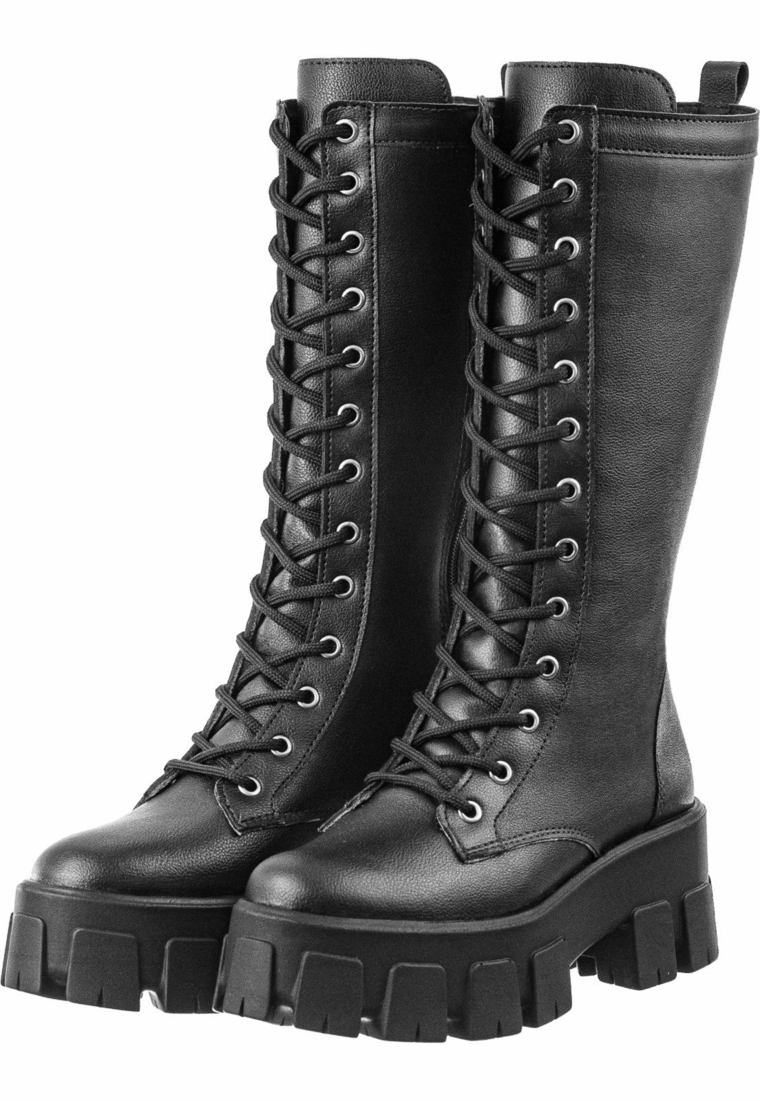 Imagem principal Coturno Gigil Cano Longo Plataforma Napa Gigil preto