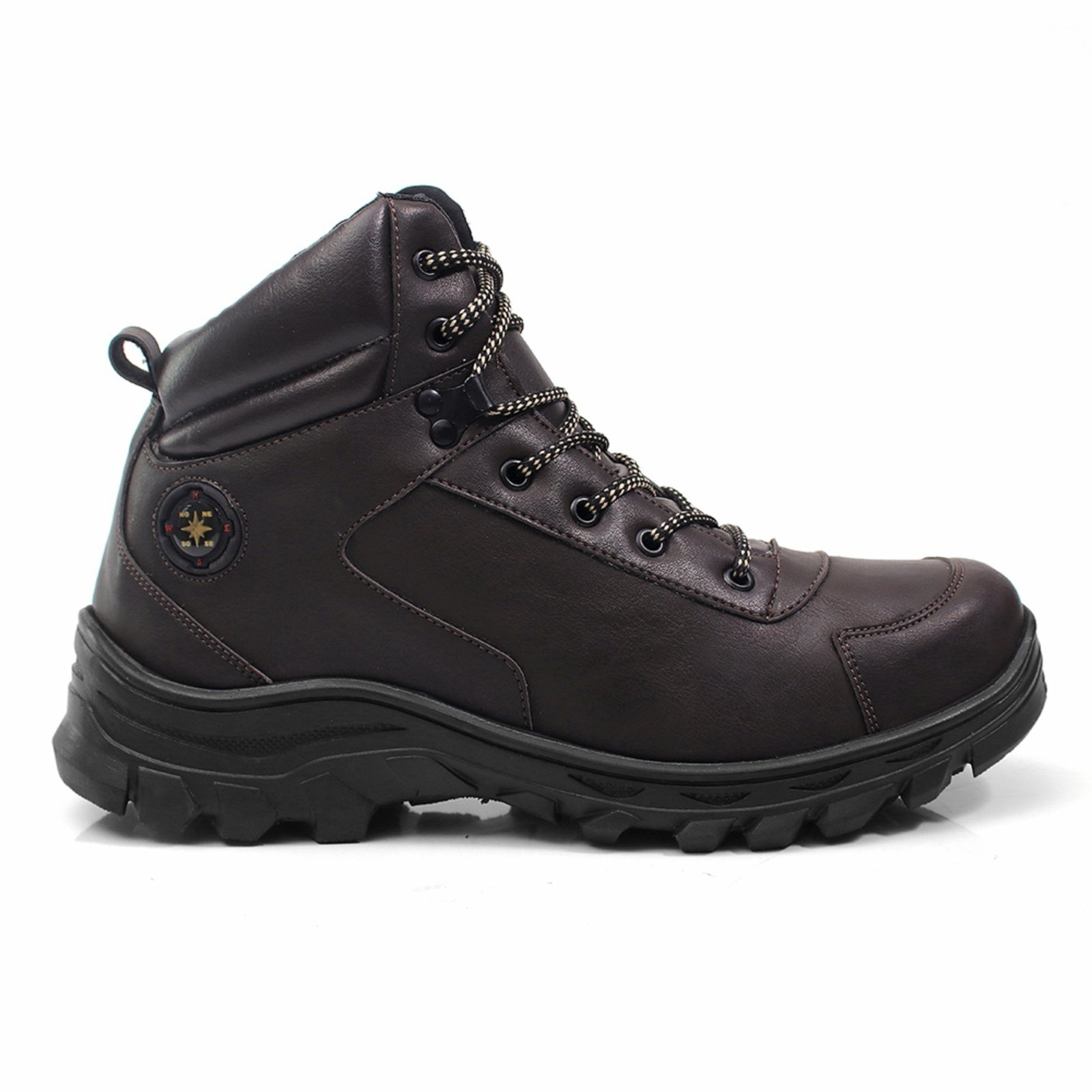 Imagem principal Coturno Masculino Adventure Bota Trabalho Reforçada Café Lavini Shoes marrom