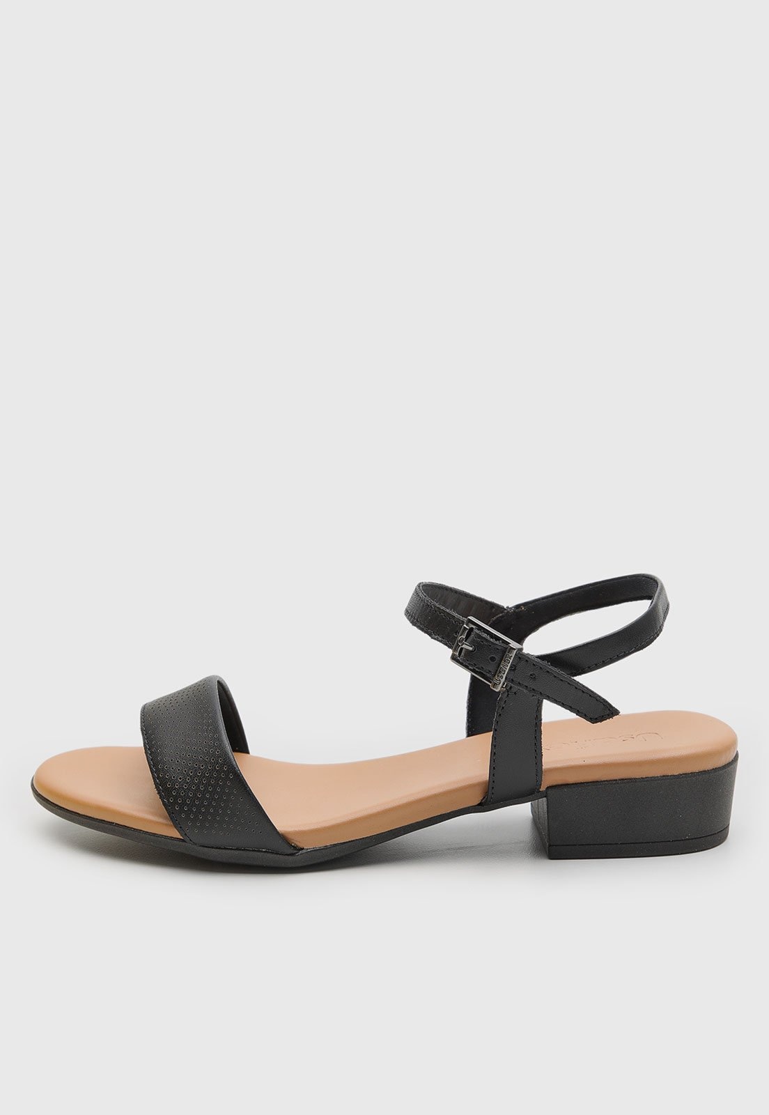 Imagem principal Sandália Feminina Usaflex Salto Baixo Bloco Preta Usaflex preto