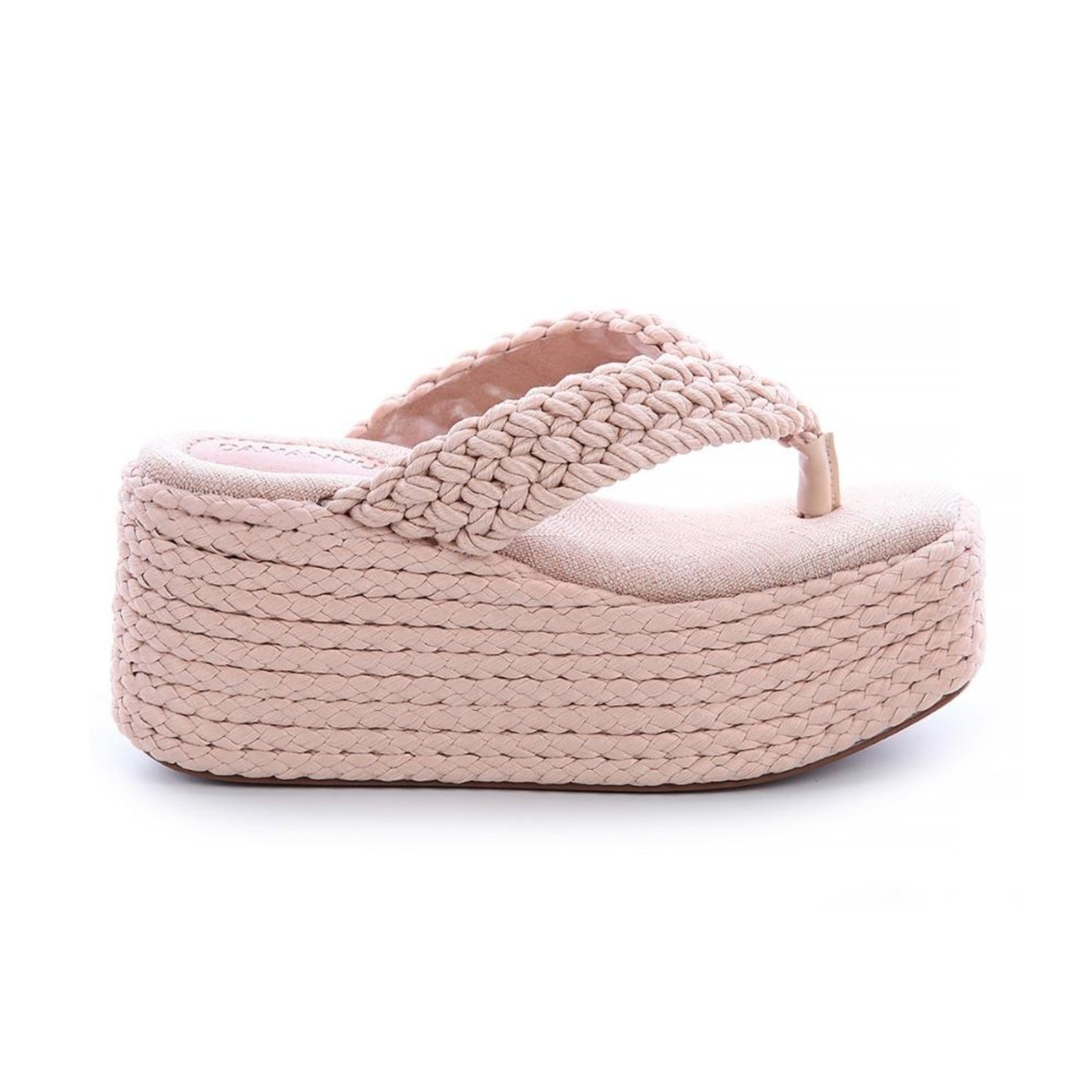 Imagem principal Tamanco Cordas Plataforma de Dedo Kelly Damannu Shoes bege