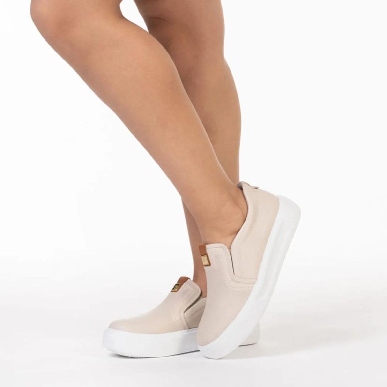 Tênis Pegada Casual Slip On Textura Feminino