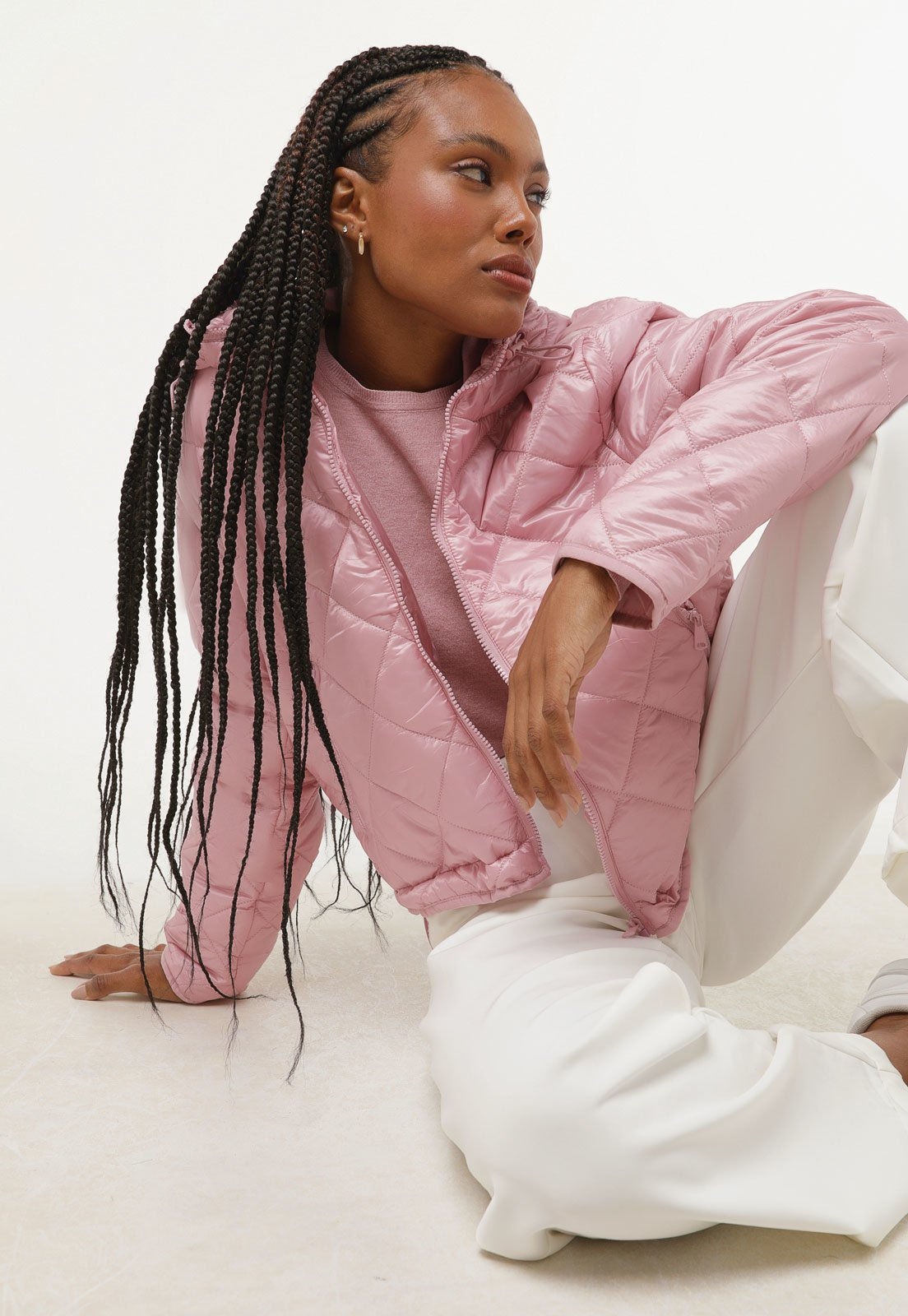 Imagem principal Jaqueta Puffer Facinelli by MOONCITY Matelassê Facinelli rosa