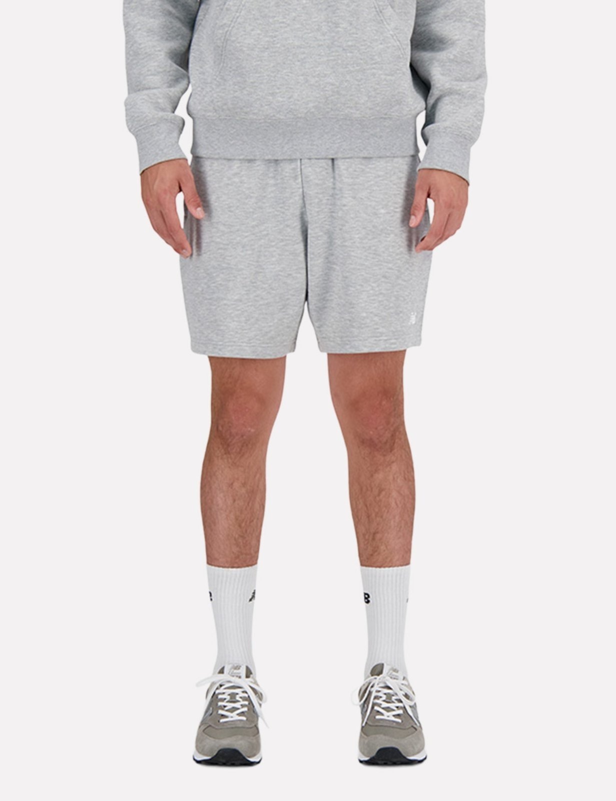 Imagem principal Bermuda New Balance Masculina Regular Essentials Mescla New Balance cinza