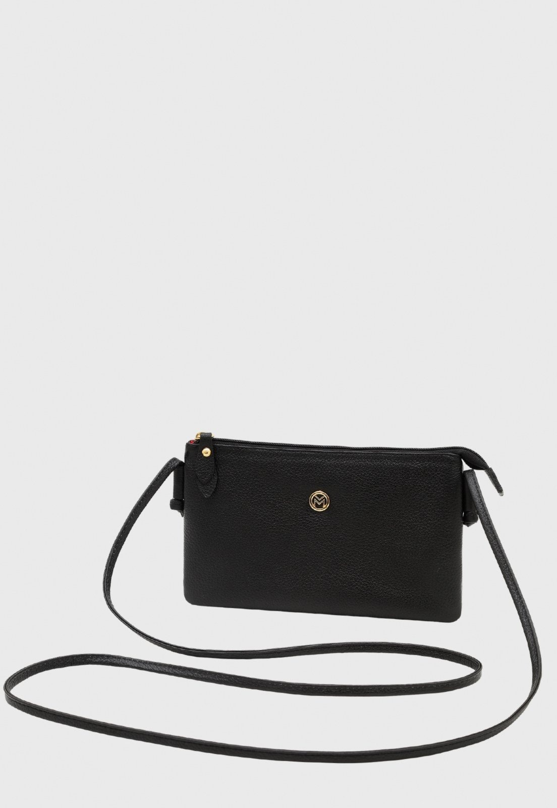 Imagem principal Bolsa Transversal de Couro Mariart Onix Preta Mariart preto