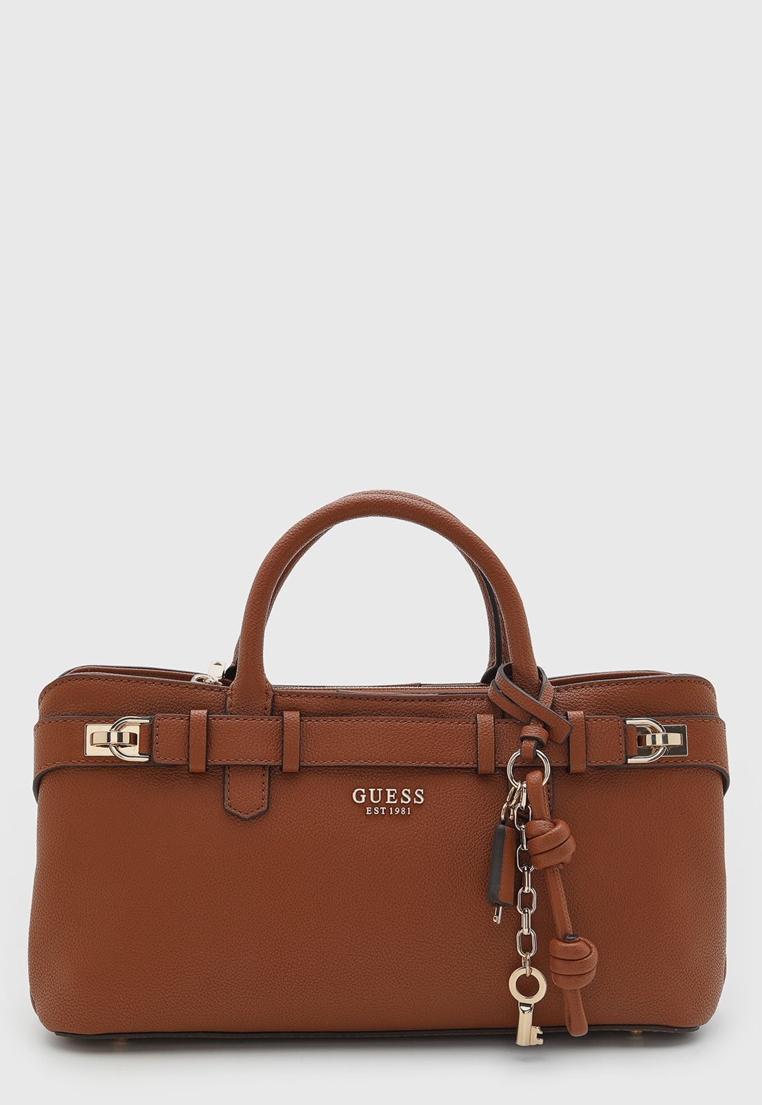 Imagem principal Bolsa Feminina Guess Grande Chaveiro Dourado Guess caramelo