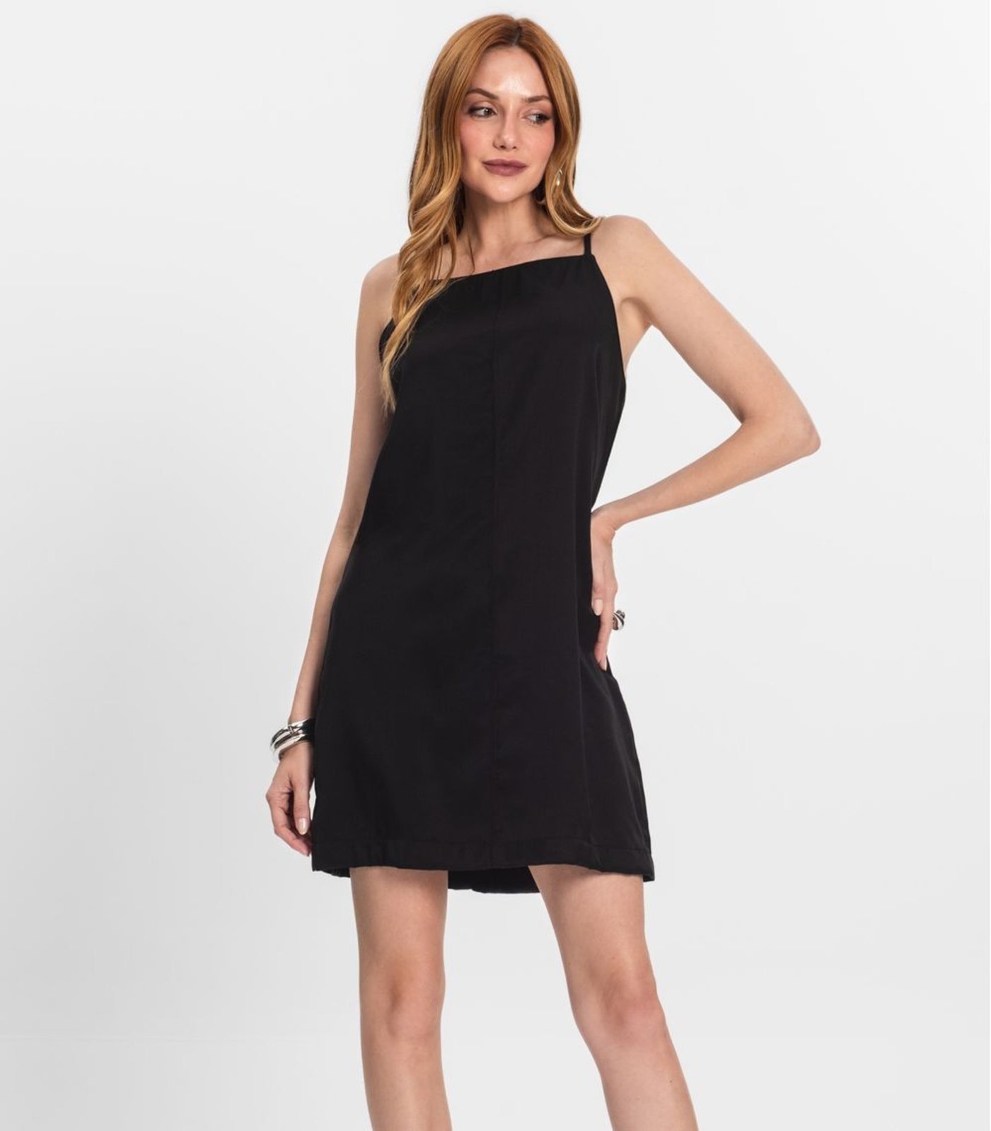Imagem principal Vestido Feminino Decote Quadrado Endless Endless preto