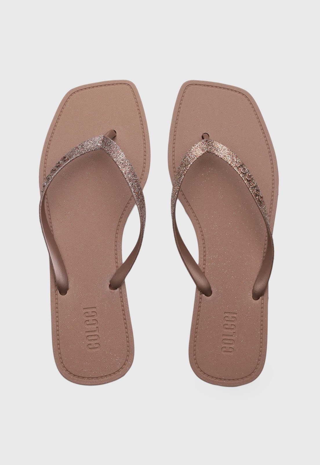 Imagem principal Chinelo Feminino Colcci Tiras Finas Glitter Colcci marrom