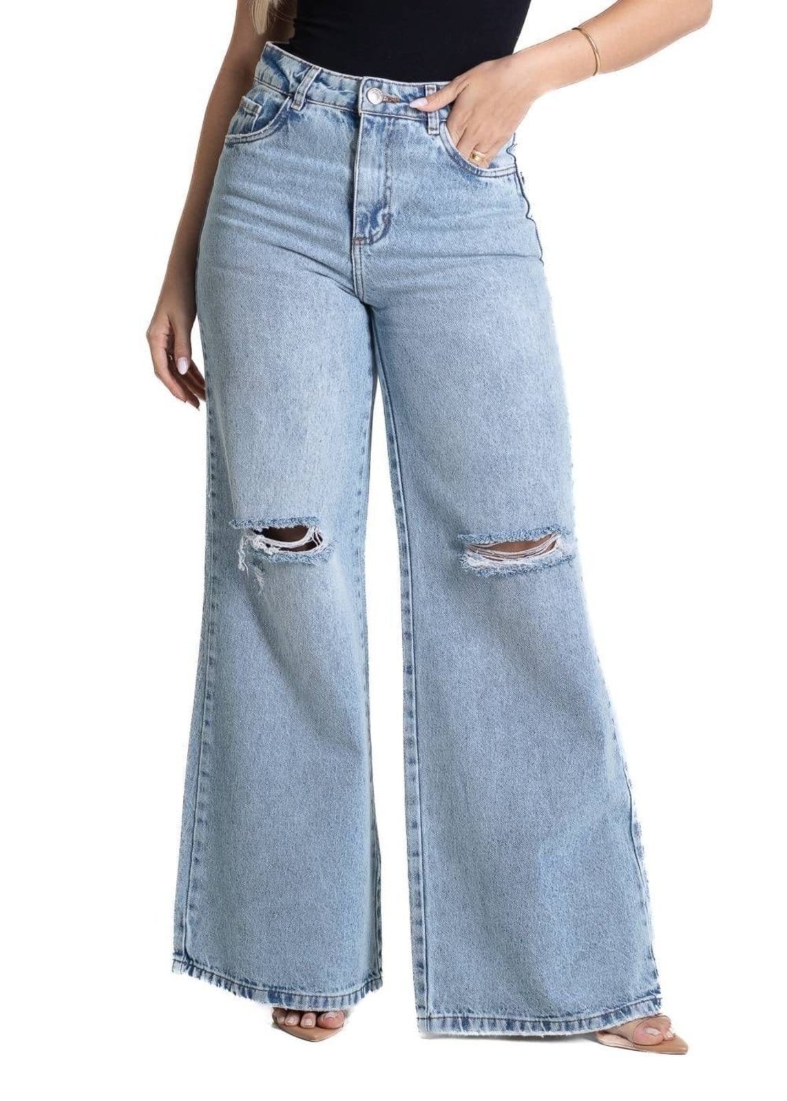 Calça Jeans Sawary Extra Wide Leg - 281544