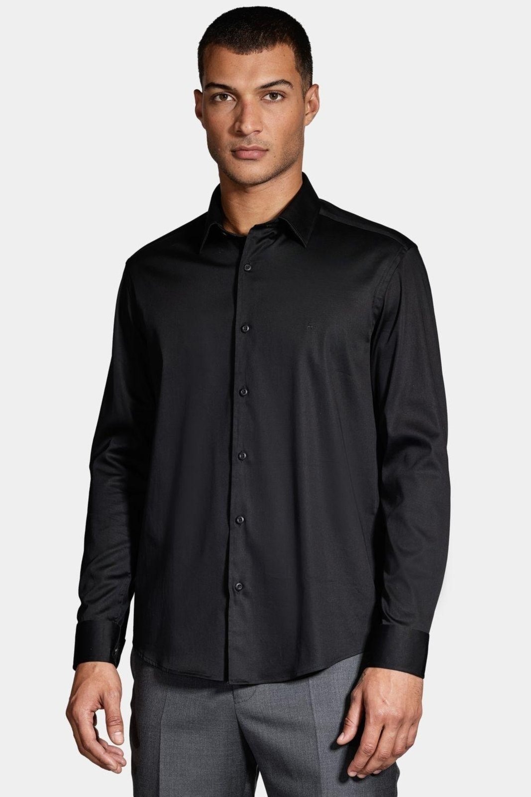 Imagem principal Camisa Aramis Manga Longa Cosmo Slim Cetim Aramis preto