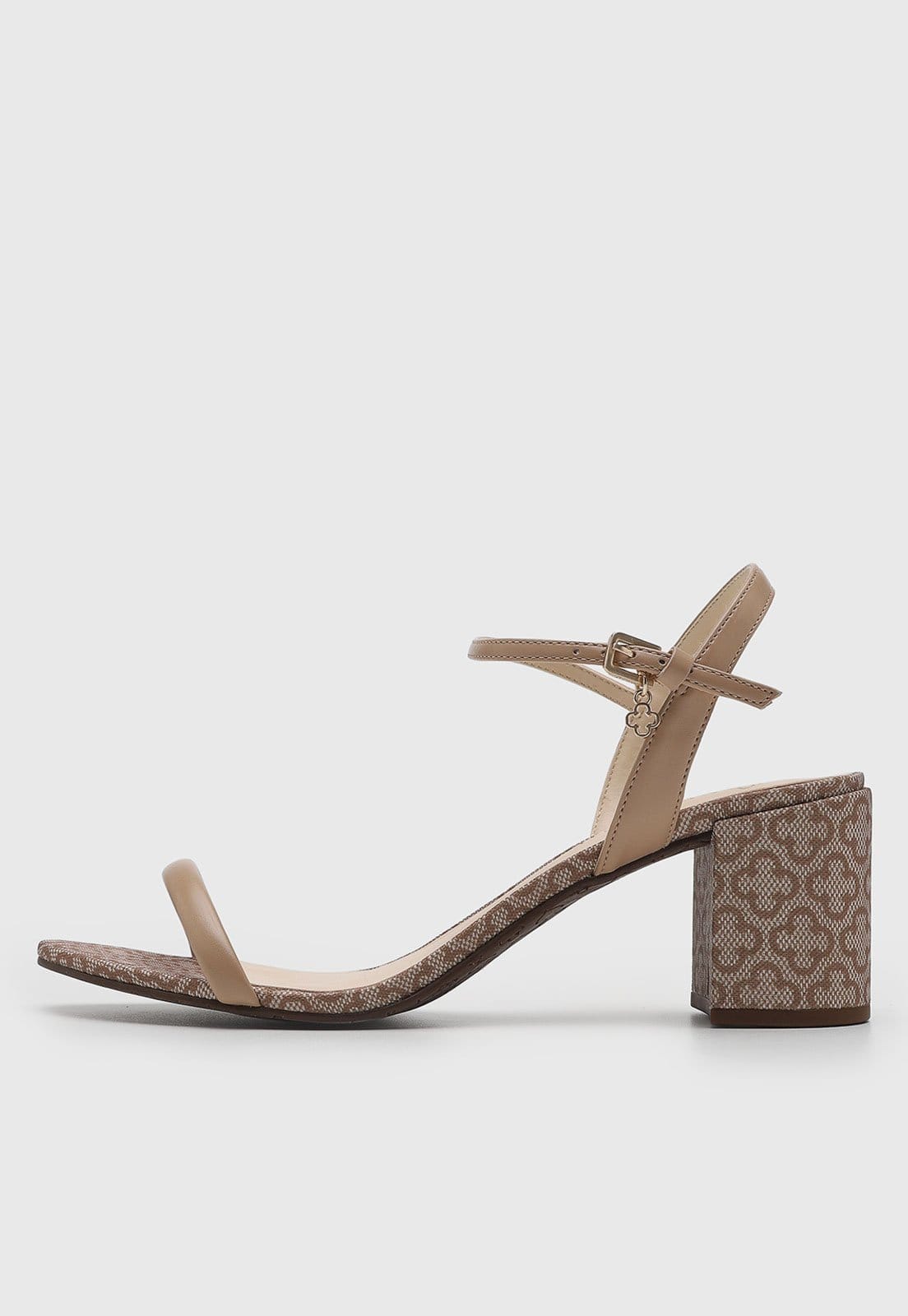 Sandália Feminina Capodarte Salto Bloco Monograma