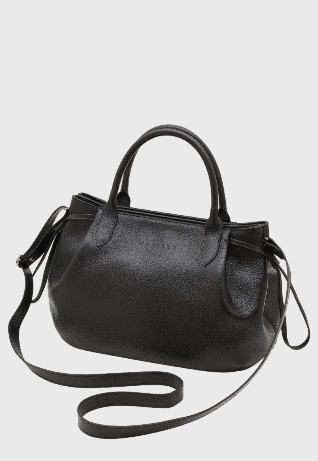 Bolsa Transversal Couro Mariart Capitólio Preta