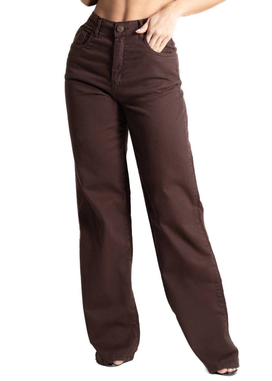 Calça Sarja Sawary Wide Leg - 280820