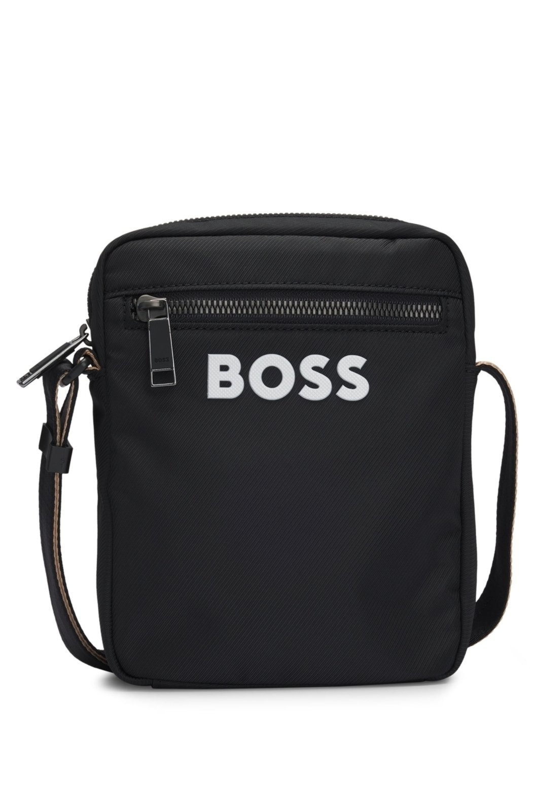 Imagem principal Bolsa Transversal Com Logo Contrastante E Alça Com Listra De Assinatura Boss preto