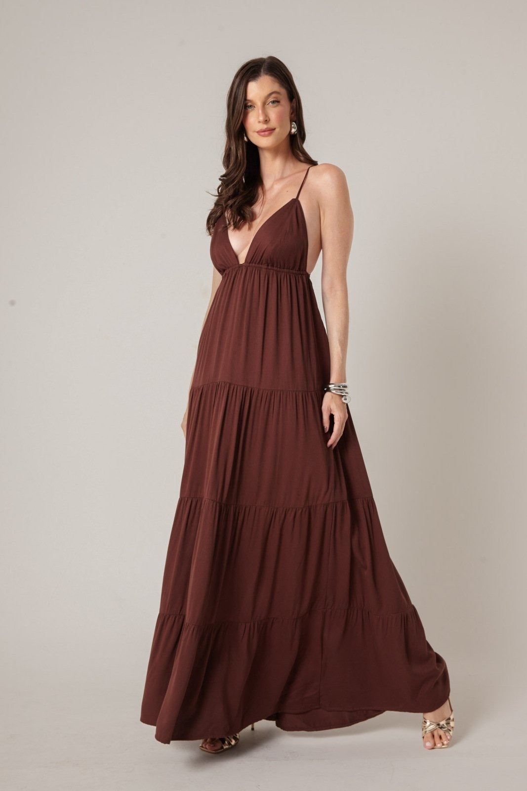 Imagem principal Vestido Noronha Cacau VIC BRAND marrom