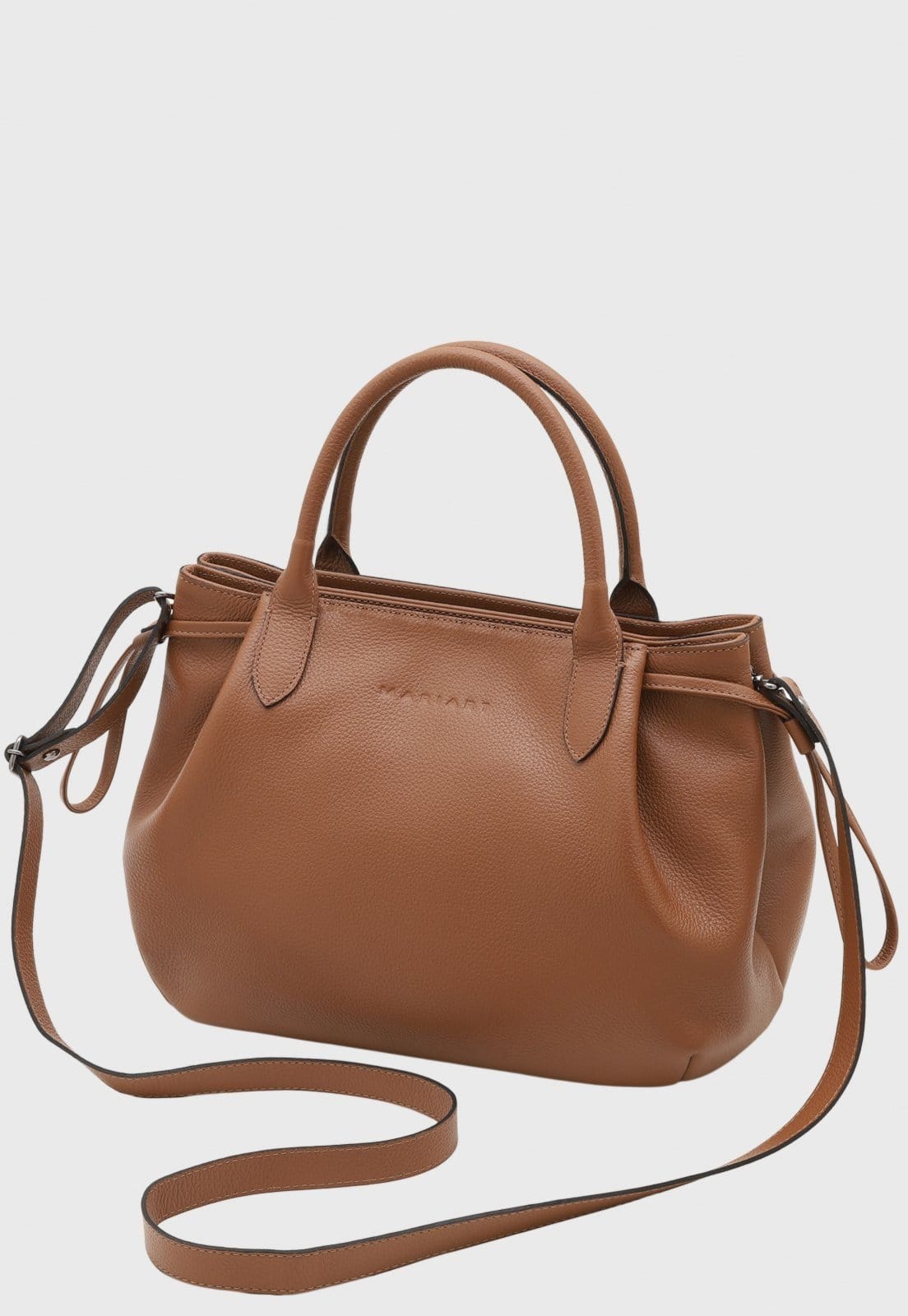 Bolsa Transversal Couro Mariart Capitólio Camel