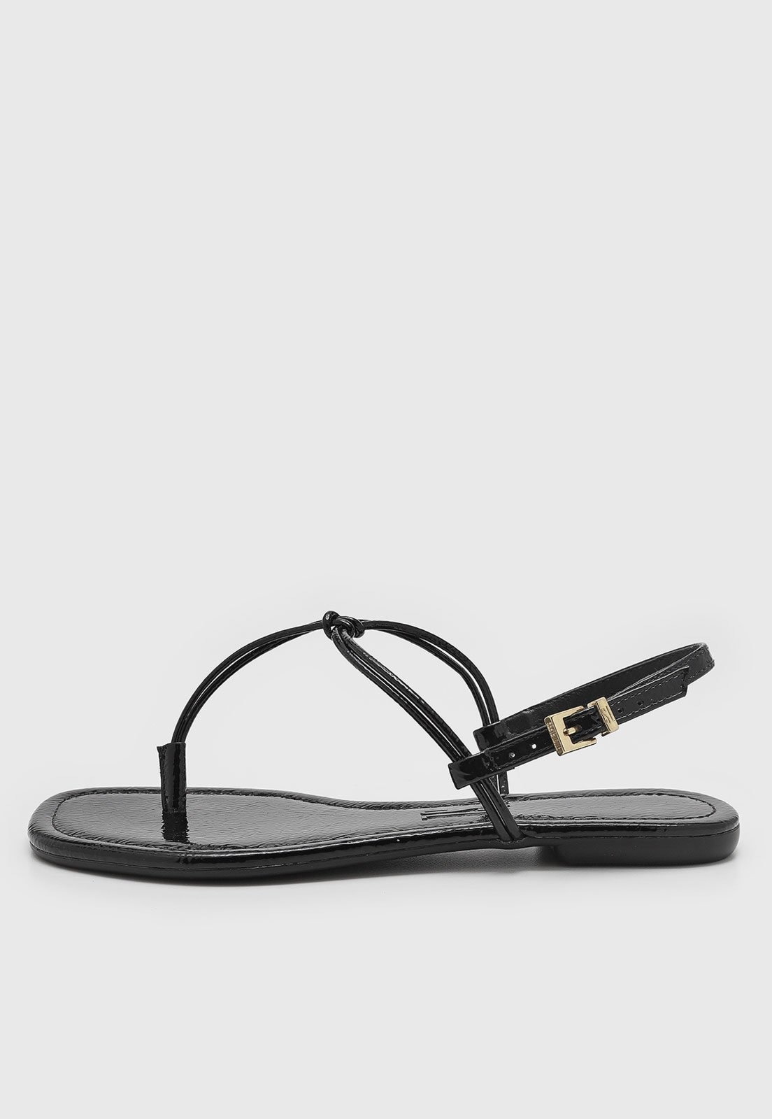 Imagem principal Rasteira Feminina Santa Lolla Ponta Quadrada Preta Santa Lolla preto