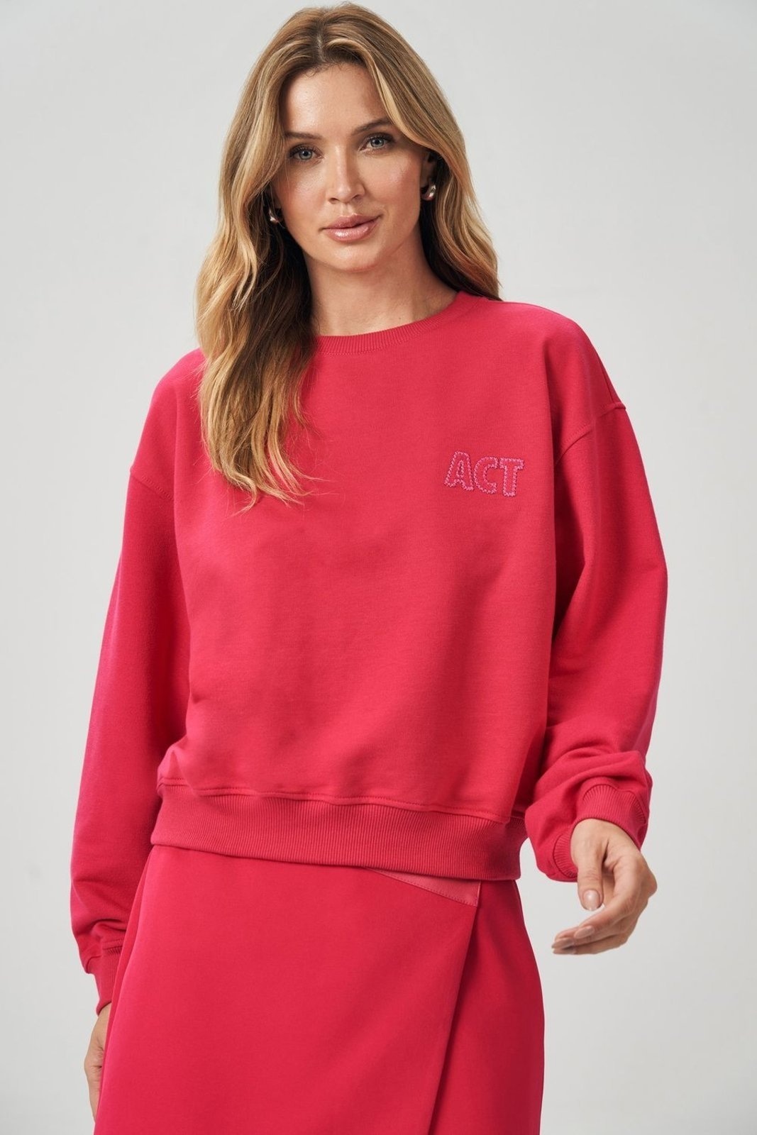 Imagem principal Blusão Moletom ACT Feminino Acostamento ACOSTAMENTO MASCULINO pink