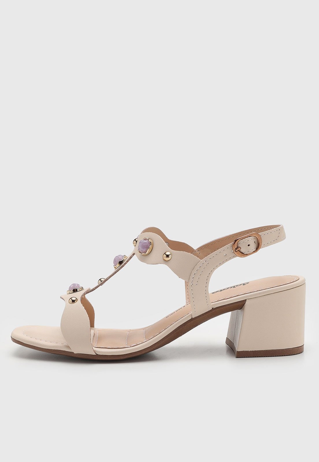 Imagem principal Sandália Feminina Dakota Pedraria Off-White Dakota off-white white
