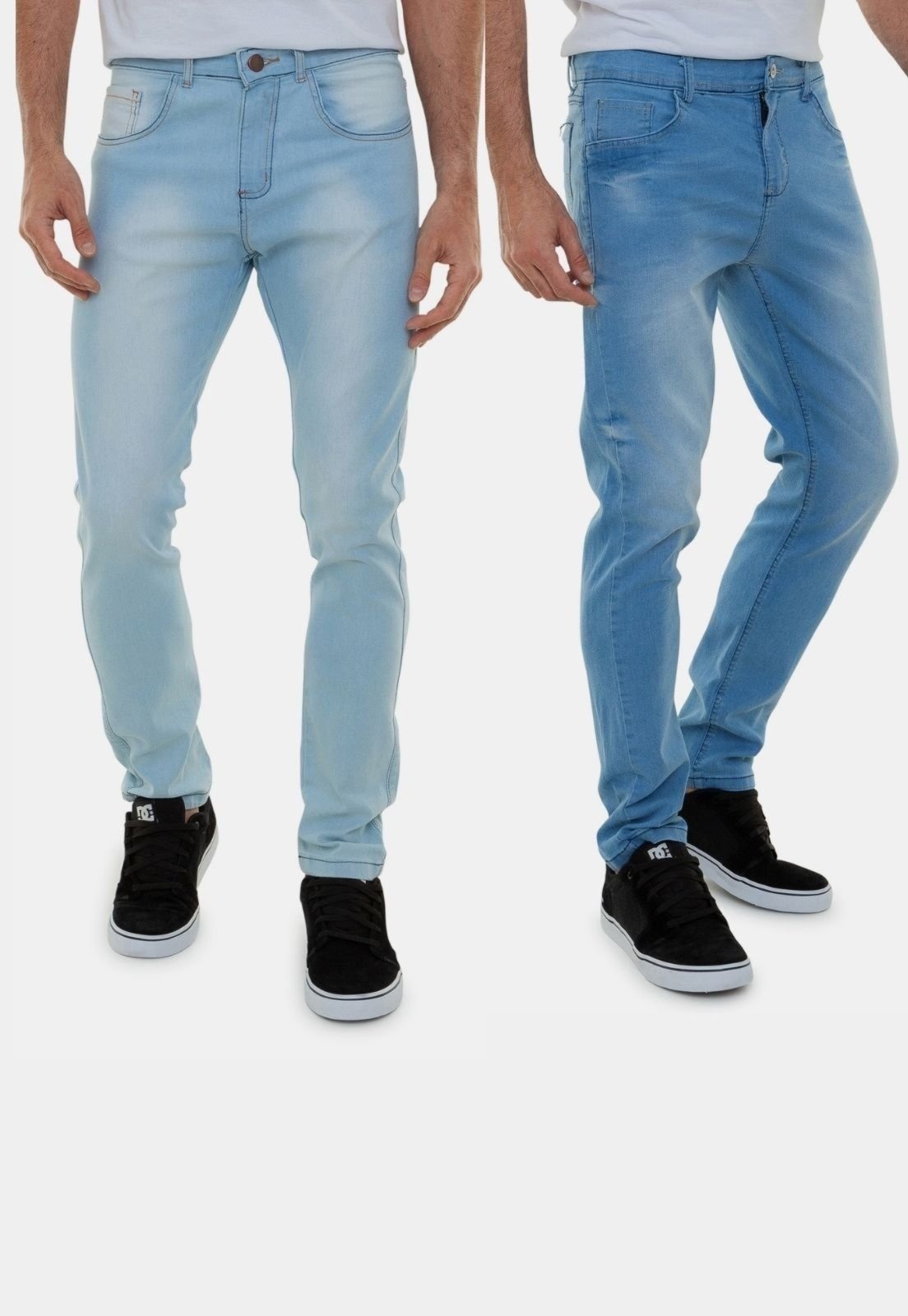 Imagem principal Kit 2 Calças Jeans Masculinas Lavagem Clara Lion Versatti Versatti Jeans azul