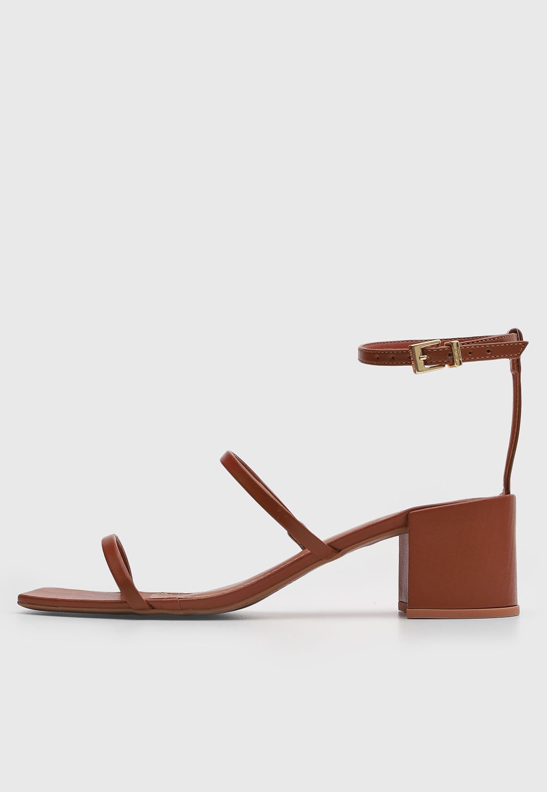 Imagem principal Sandália Feminina Santa Lolla Salto Médio Bico Quadrado Santa Lolla marrom