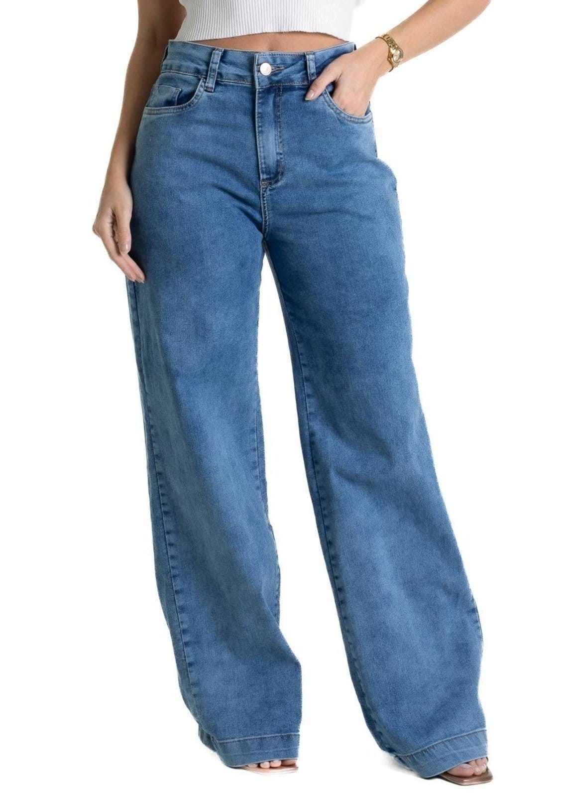Calça Jeans Sawary Wide Leg - 281592