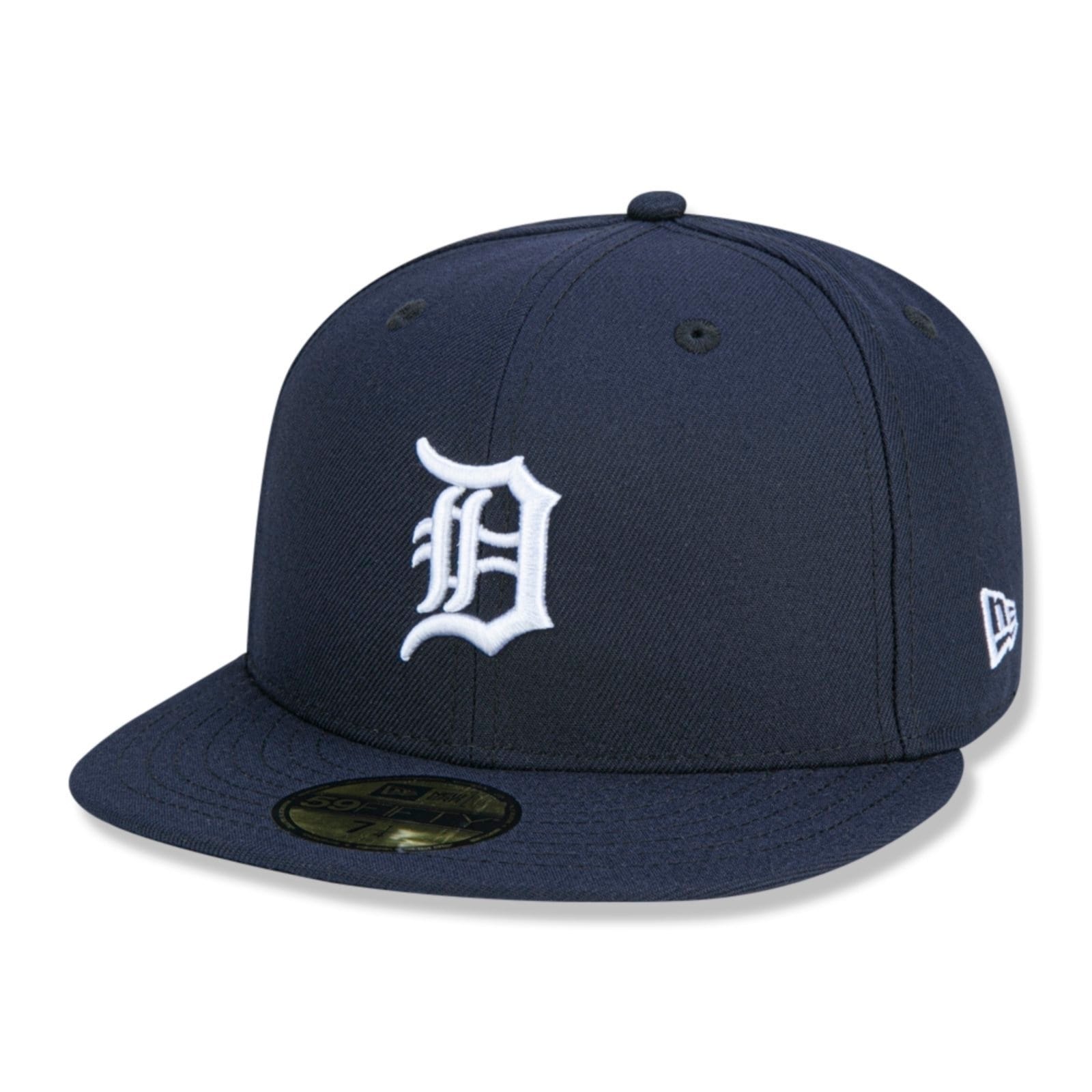 Boné New Era 59fifty Detroit Tigers Aba Reta Fitted Marinho