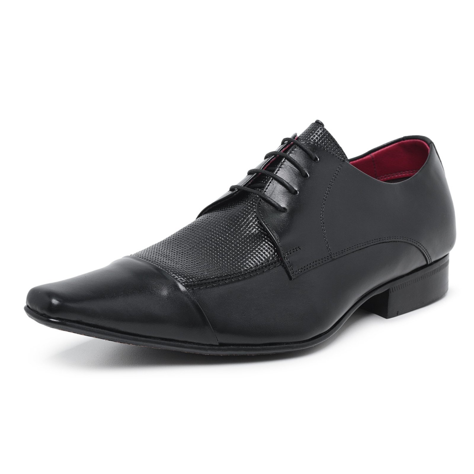 Imagem principal Sapato Social Bico Fino em Couro Derby Social Paulo Vieira cor Paulo Vieira Homem preto