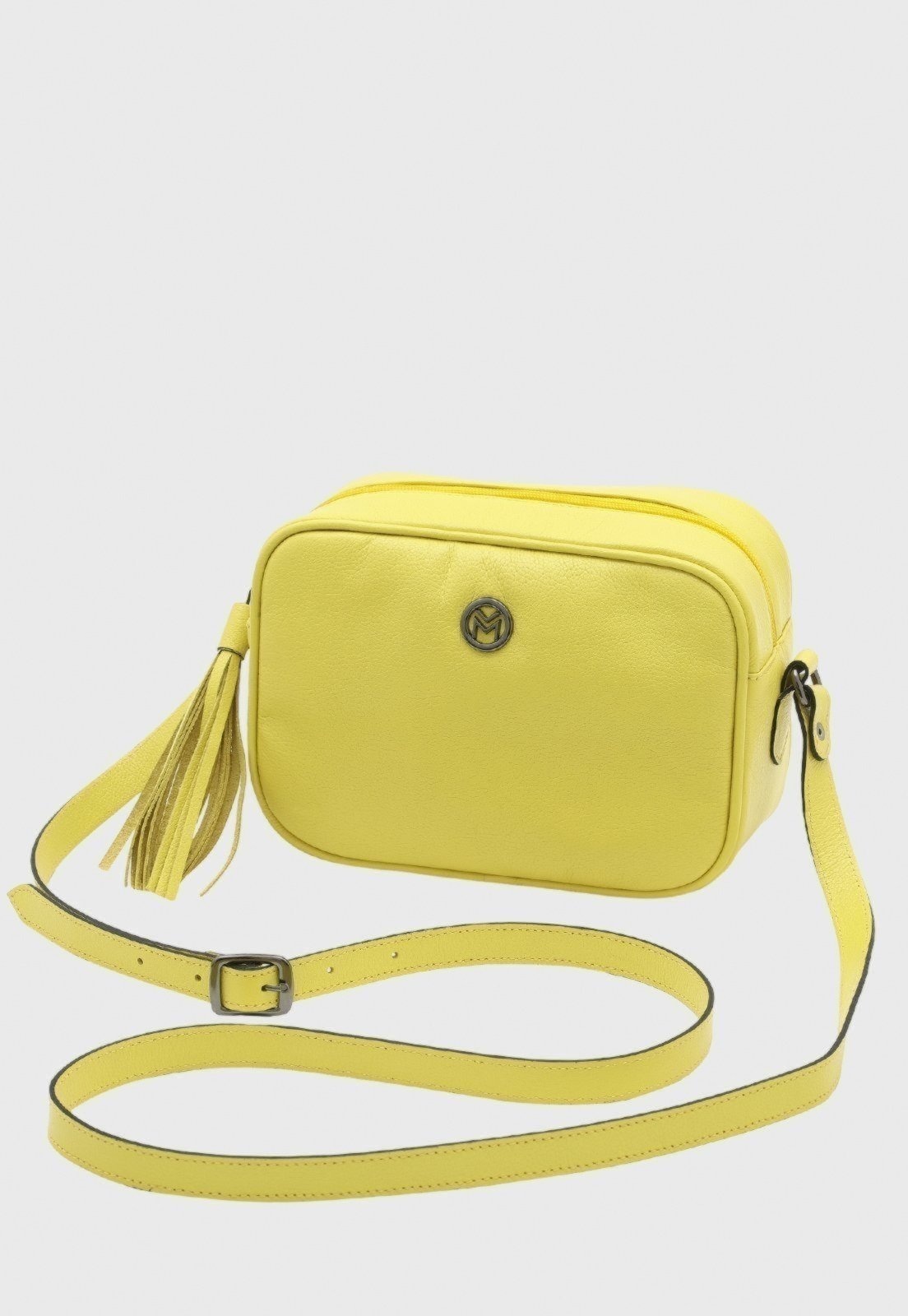 Imagem principal Bolsa Transversal de Couro Mariart Titânio Citrus Mariart amarelo