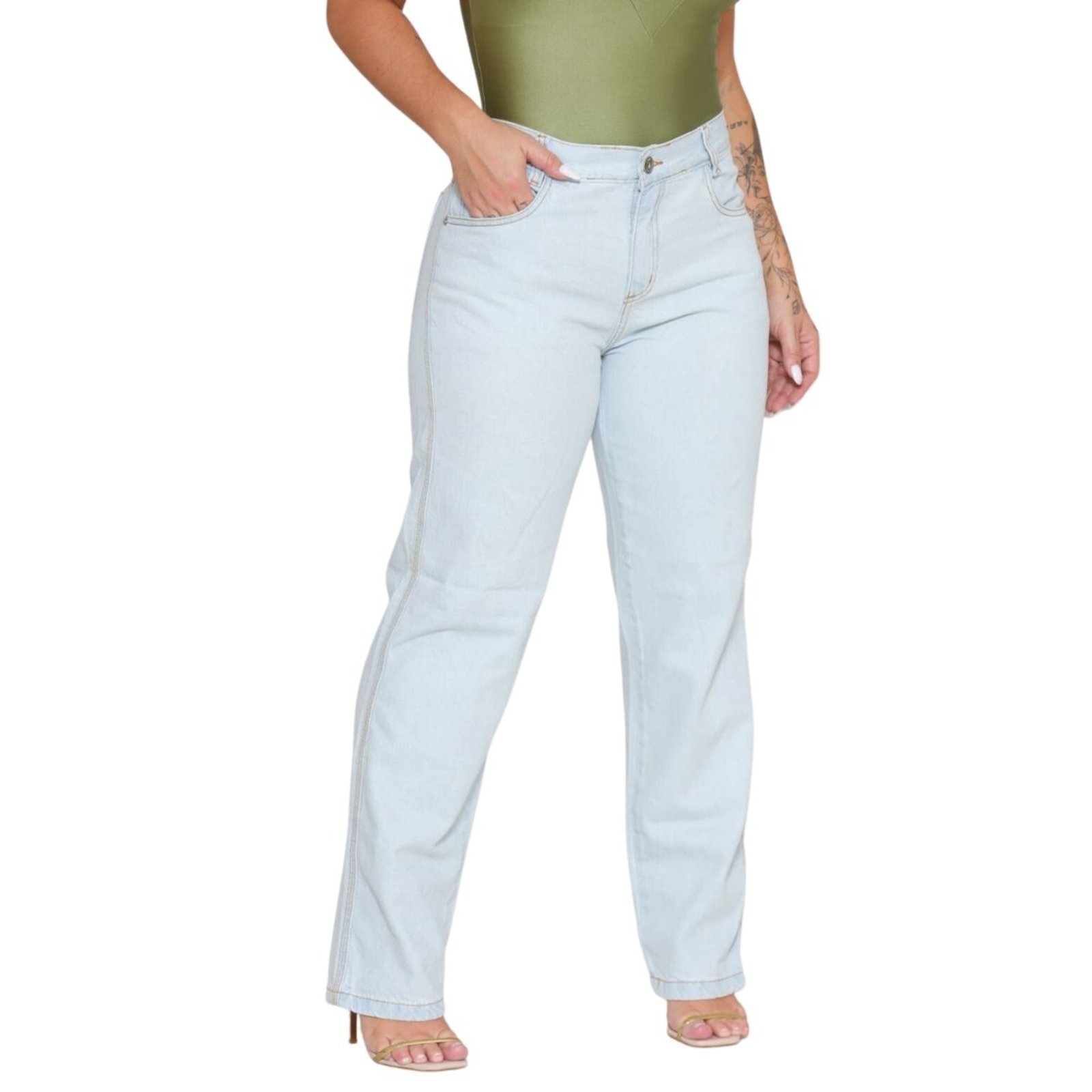 Imagem principal Calça Feminina Alleppo Jeans Kyara Alleppo Jeans azul