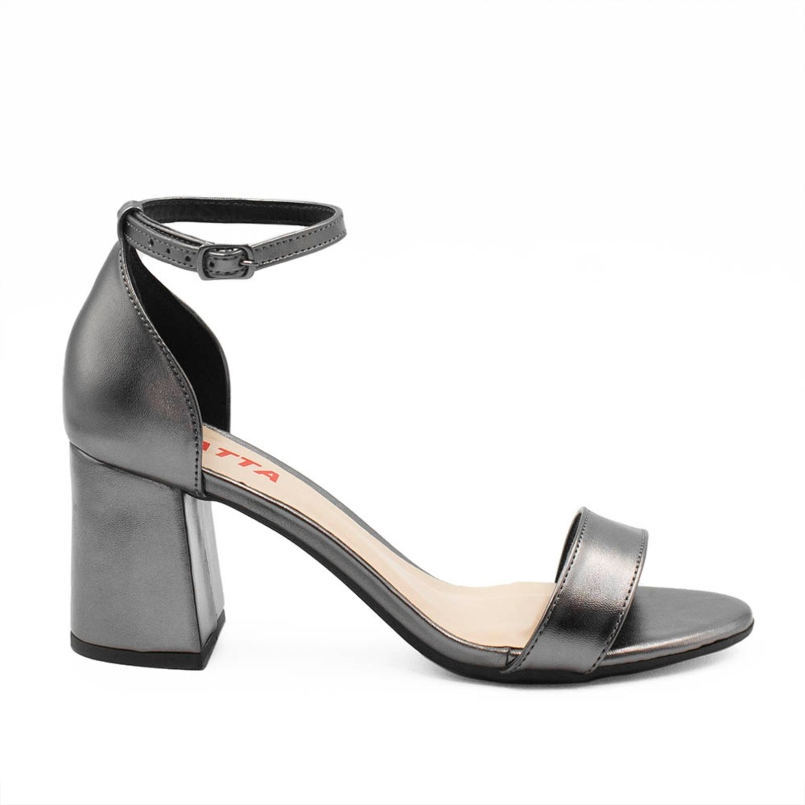 Imagem principal Sandália Zatta Salto Bloco Médio Suzana Chumbo ZATTA cinza