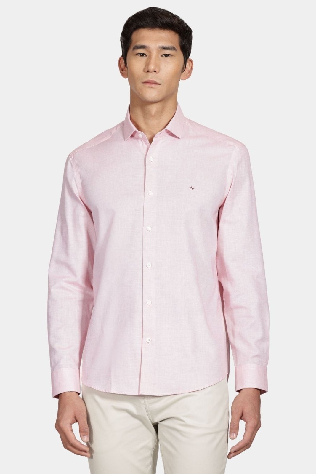 Imagem principal Camisa Aramis Regular Tricoline Falso Liso Vermelho Aramis incolor