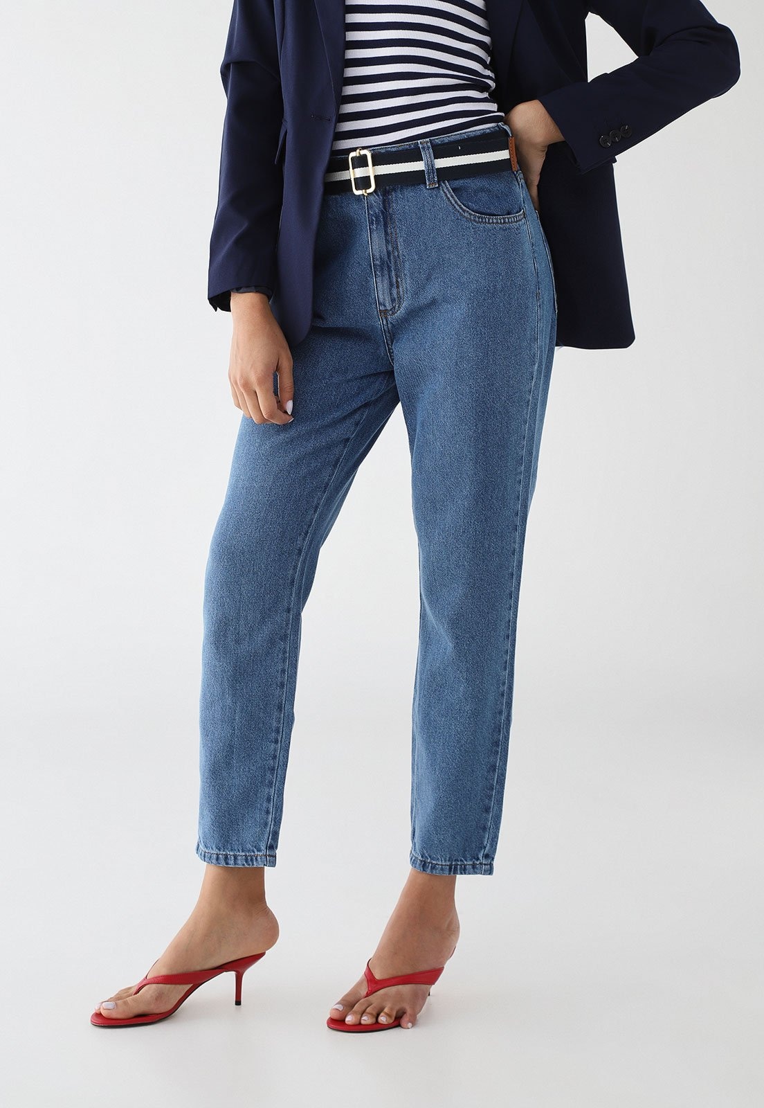 Imagem principal Calça Jeans Feminina Forum Cintura Alta Média Forum azul