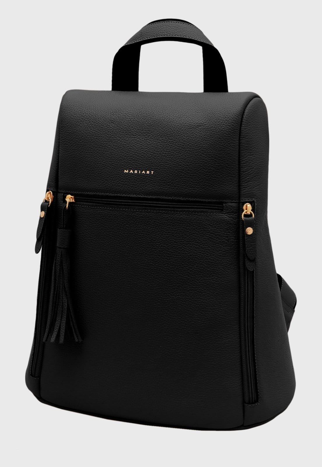 Mochila de Couro Mariart Dália Preta