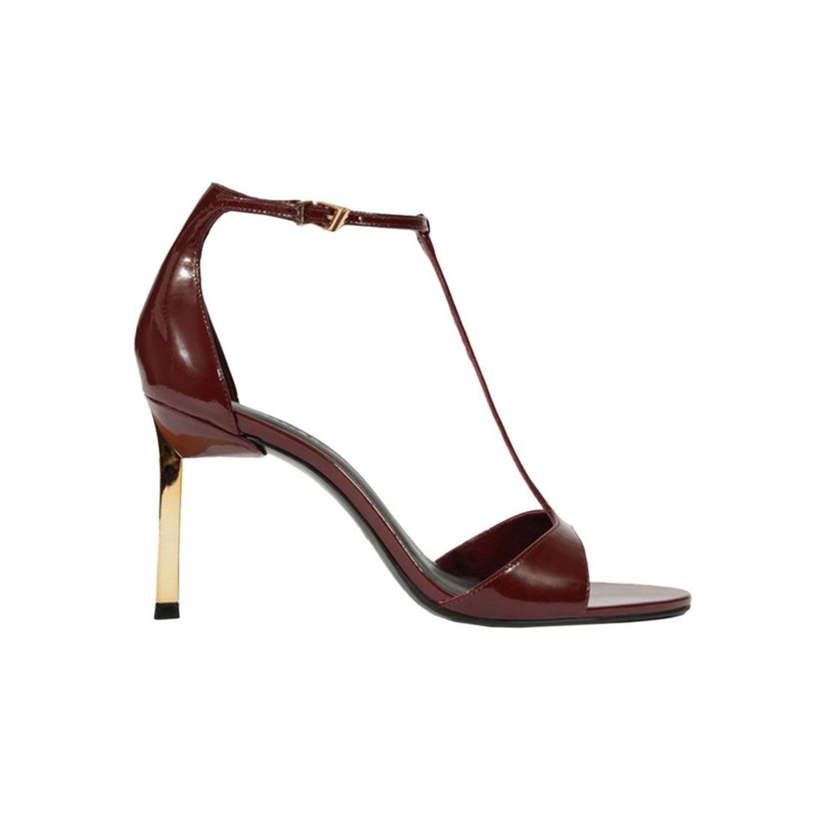 Imagem principal Sandália Schutz Verniz Salto Alto Metalizado Schutz vinho