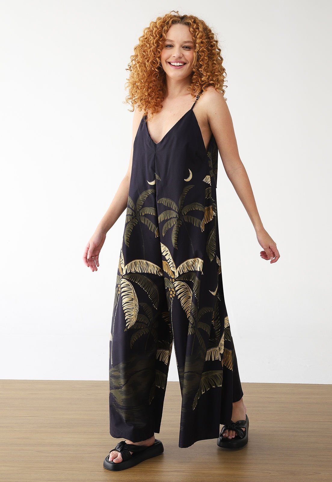 Imagem principal Macacão FARM Longo Itacare FARM preto