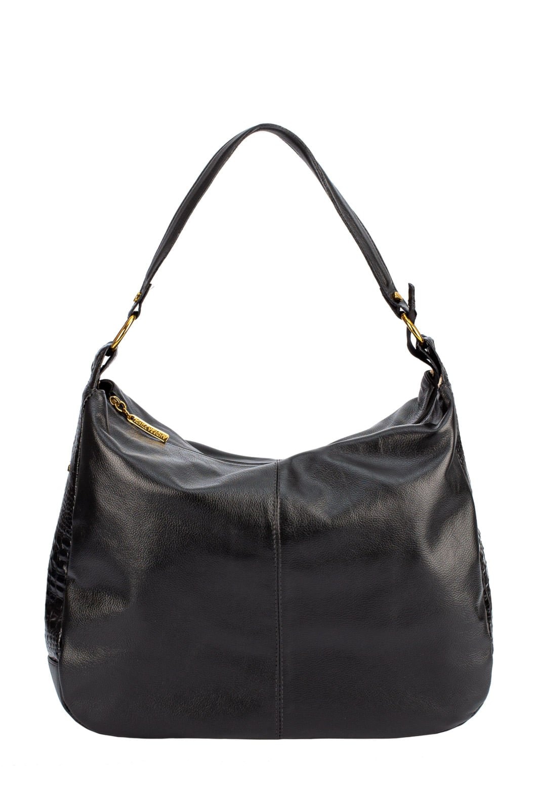 Imagem principal Bolsa saco grande de couro liso Carla Andrea Vinci preto