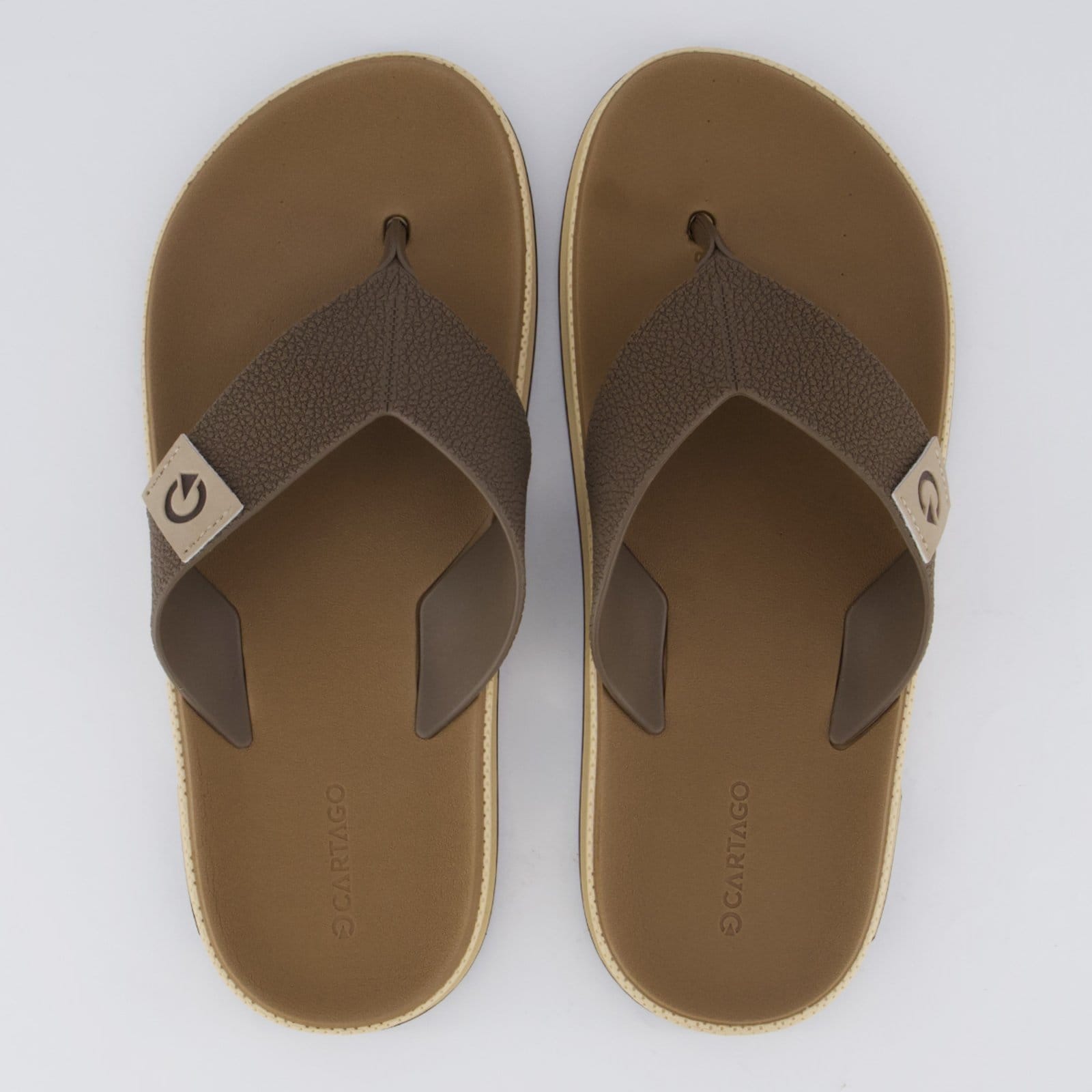 Chinelo Cartago Milão Plus Bege e