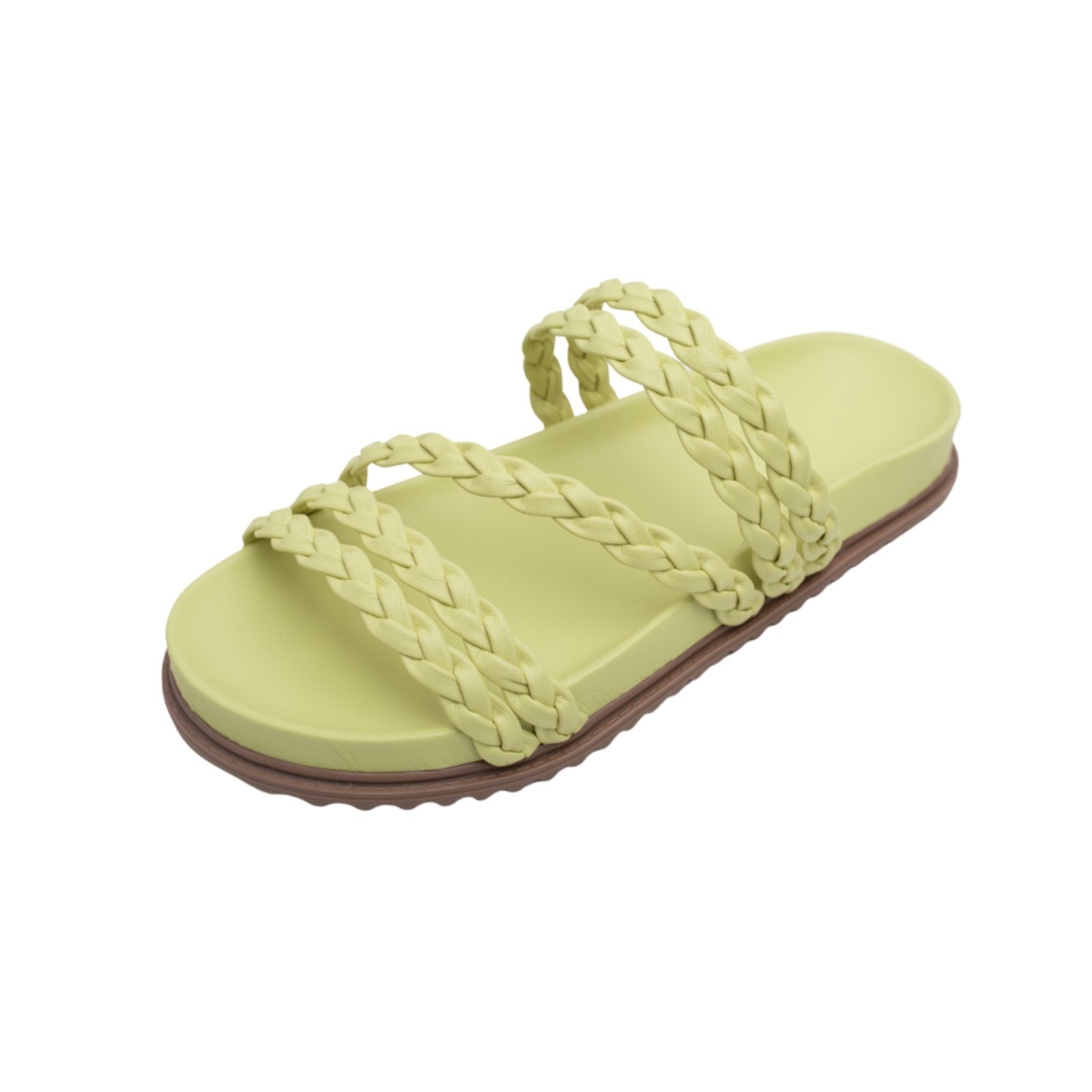 Imagem principal Sandalia Papete Rasteira Feminina Lima TrançaTellini Store TELLINI STORE verde