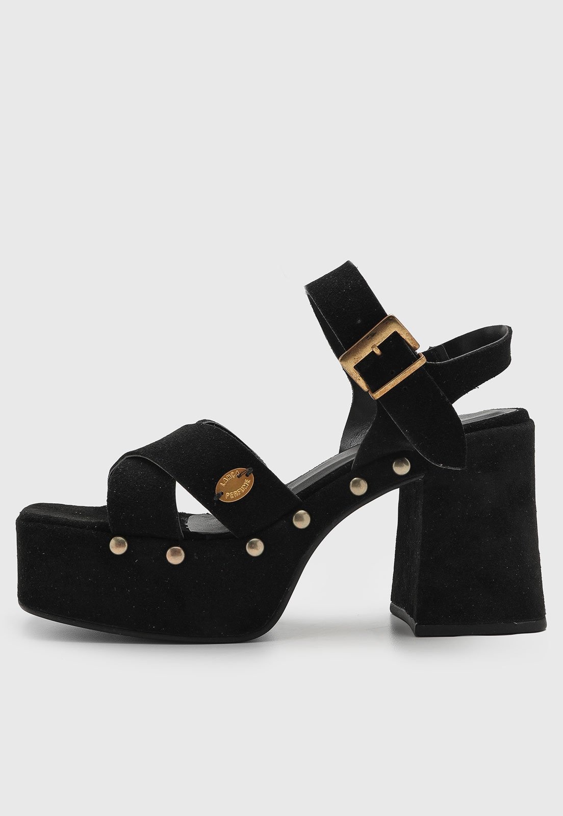 Imagem principal Sandália Feminina Lança Perfume Salto Bloco Preta Lança Perfume preto