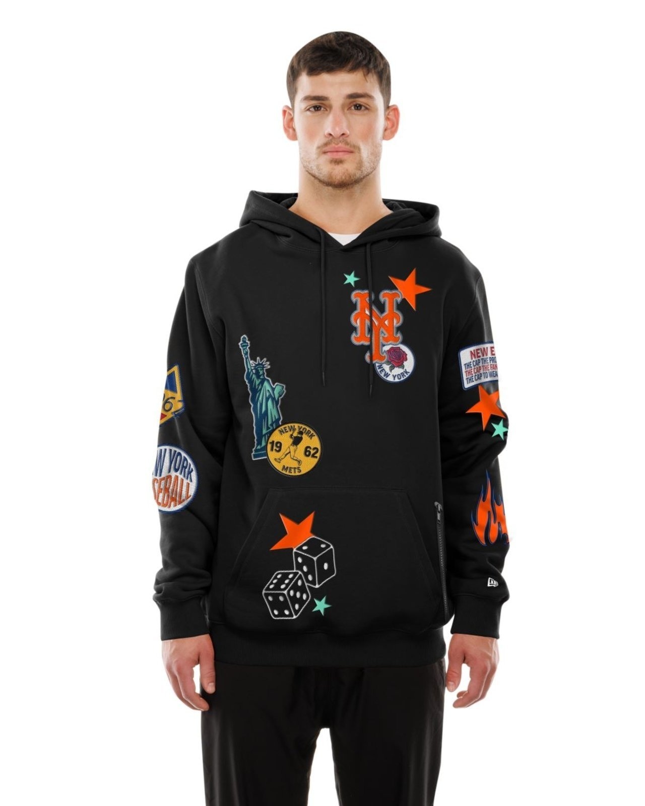 Imagem principal Moletom New Era Canguru Fechado New York Mets new era preto