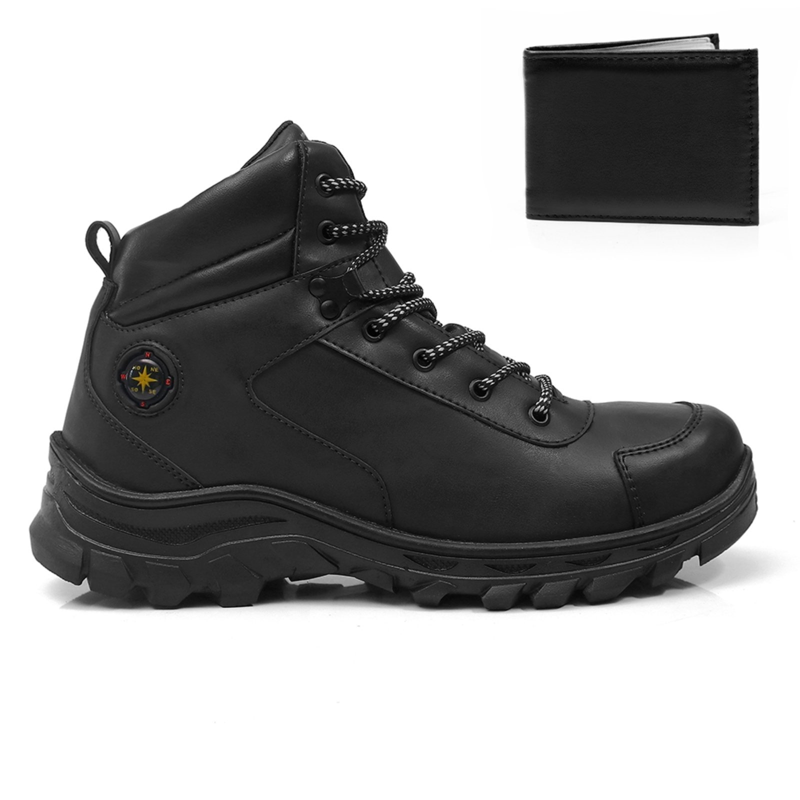 Imagem principal Bota Masculina Bredeni Adventure Montain Com Carteira BREDENI preto