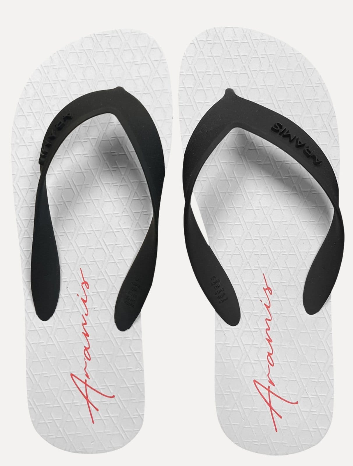 Chinelo Aramis Masculino ARM1156 Pencil Black Branco