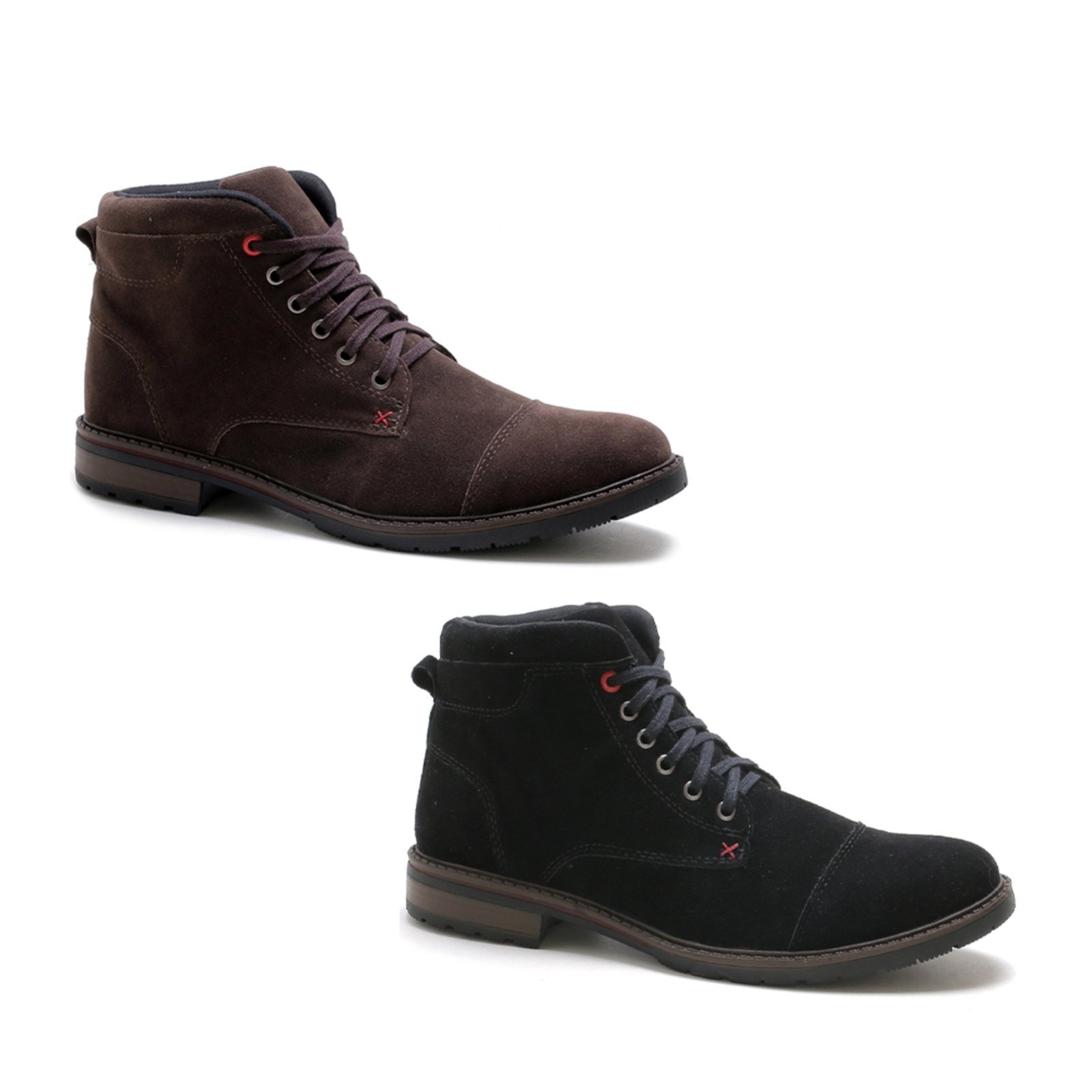 Imagem principal Kit 2 Pares de Bota Masculina Bredeni Camurça Marrom/Preto BREDENI multicolorido