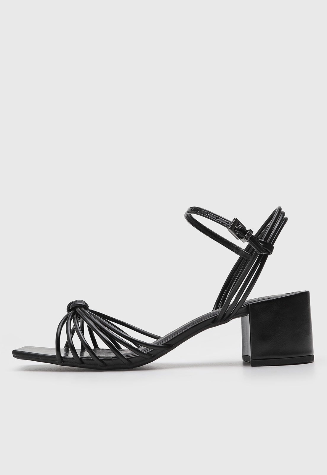 Imagem principal Sandália Feminina Santa Lolla Salto Bloco Nó Preta Santa Lolla preto