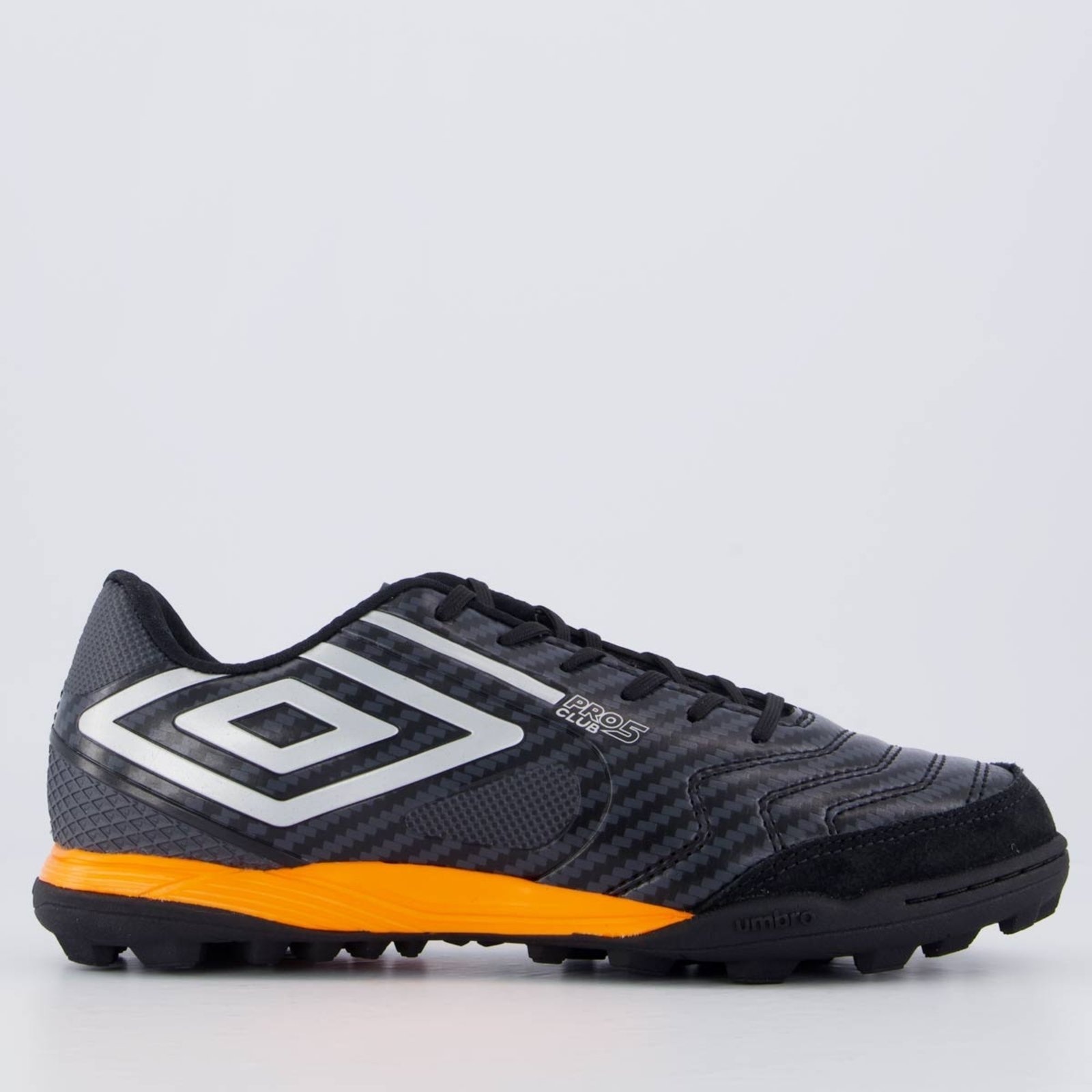 Imagem principal Chuteira Umbro Pro 5 Bump Club Society Preta e Laranja Umbro preto