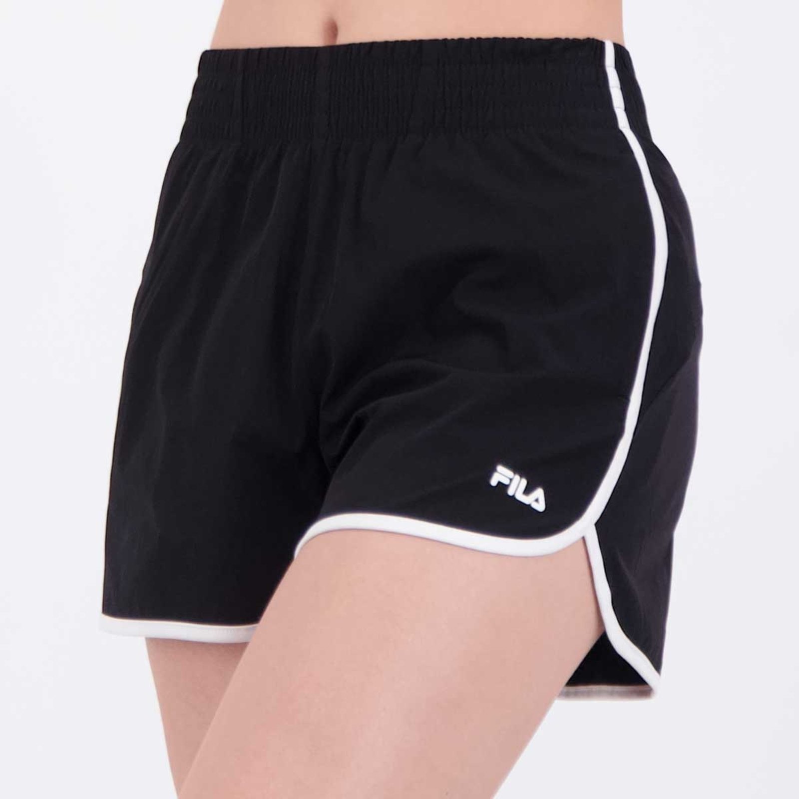 Imagem principal Shorts Fila Essential Floating Feminino e Branco Fila preto
