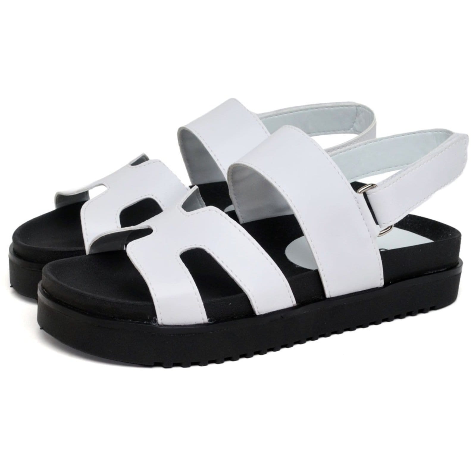 Sandália Papete Feminina DUBUY 2058FG Bicolor