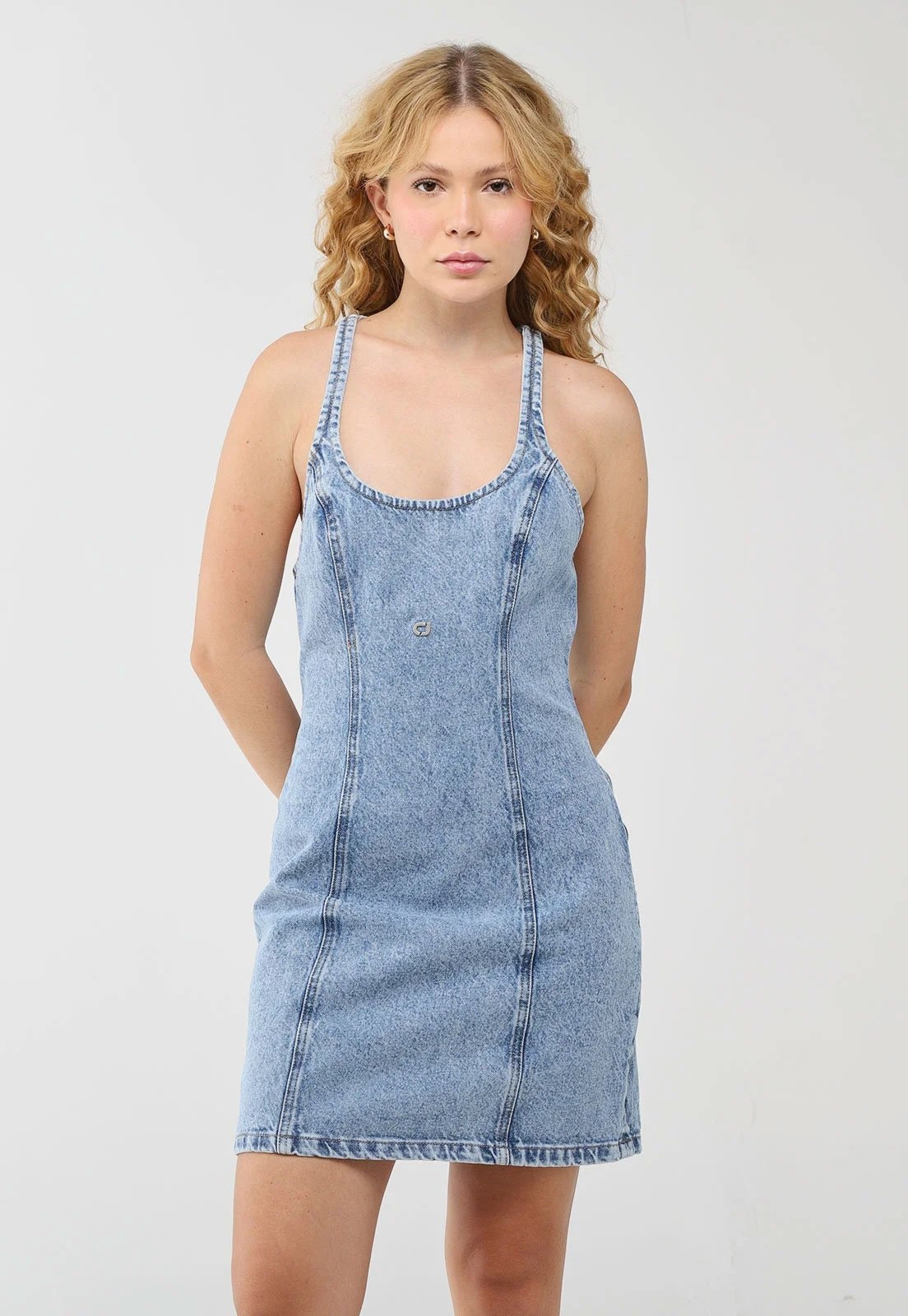 Imagem principal Vestido Feminino Colcci Jeans Lavagem Clara Colcci Jeans azul