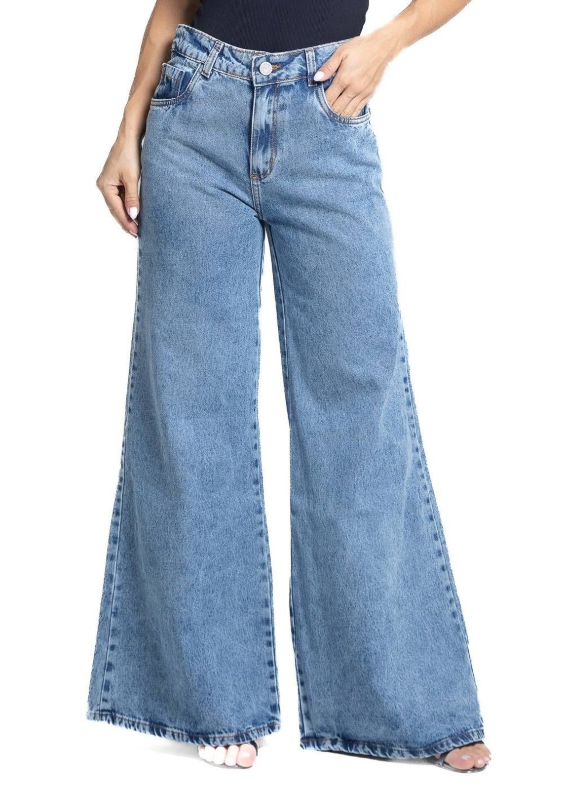 Imagem principal Calça Jeans Sawary Super Wide Leg - 281753 Sawary azul