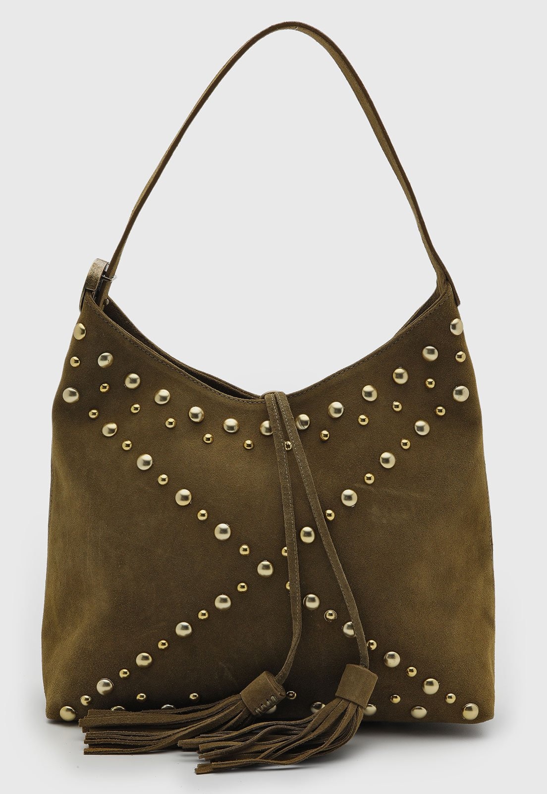 Imagem principal Bolsa Feminina Luiza Barcelos Média Franja Tachas Luiza Barcelos verde